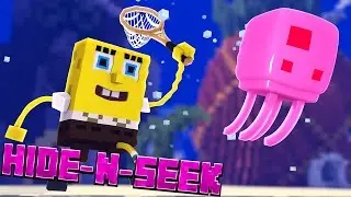 VISITING BIKINI BOTTOM?! Minecraft Spongebob HIDE N SEEK