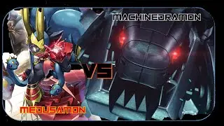 medusamon vs machinedramon ex09 BT-21 Gameplay DCGO