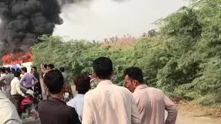 Bhalwal to salim road accident Students Ny Dewo Ko aaG laga di