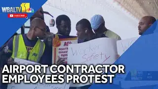 Airport construction employees protest over safety concerns