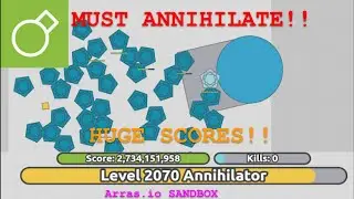 Arras.io: Killing Many Shapes in The Sandbox (OVER 2 BILLION SCORE) #satisfying #arras #diepio