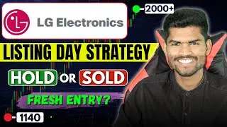 LG Electronics IPO LISTING Day Strategy 🔥 | Hold or Sell | Fresh Entry?