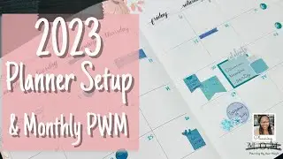 2023 Planner Setup | January Monthly Plan with Me | Erin Condren Softbound In Bloom