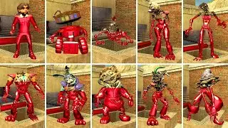 NEW ALL RUBY RUIN ANIMATRONICS ESCAPE ALL GLAMROCK ANIMATRONICS in Garry's Mod! FNAF Security Breach