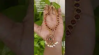 Kemp attigai necklace Kemp jewellery wholesale and retail Whatsapp 9489121948 #kempnecklace