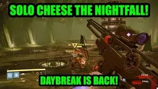 Destiny - Solo Cheese the Nightfall + Rewards! (Shield Brothers, Daybreak, Void Burn)