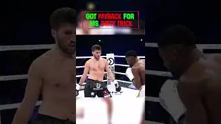 He hit the champion on the BACK OF THE HEAD, but got a HARSH RETALIATION😈😈😈 #shorts