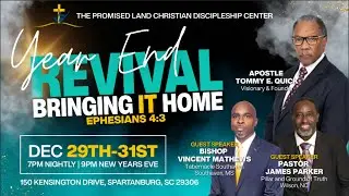 New Year's Revival - Bishop Vincent Mathews with Apostle Tommy E. Quick