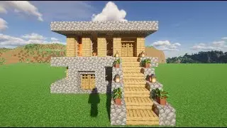 Tutorial to Build a Large Start House (Easy) #17 | Minecraft