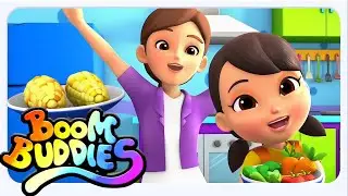 Boom Buddies - Canci&oacute;n de las Verduras para Ni&ntilde;os 🥕🥦 | Aprende Jugando y Cantando