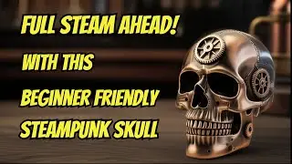 176 Watch Me Create a Steampunk Skull With Resin! | 4K