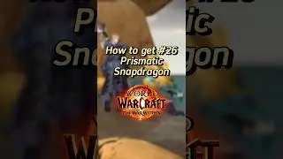 How to get a very easy mount in world of warcraft the war within : prismatic snapdragon !