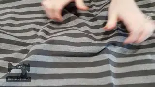 Rubyjam Fabric - Stormy Grey - Yarn Dyed Stripes