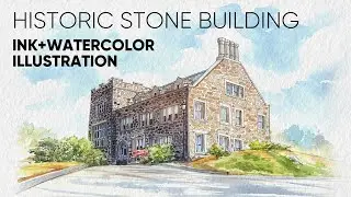 Historic Building Illustration : A Watercolor Illustration Tutorial