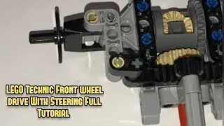 LEGO Technic Front wheel drive With Steering Full Tutorial