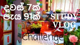 Study Tips එක්ක 📚 7 Days STUDY CHALLENGE 🏆💛📚⏰💐❤📕🎯📖️🌷💛  දවස් 7ක් පැය 91ක්❤💐📚        #study