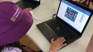 Anya and Tia showing us their amazing Monster Maze!