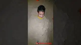 Kid Gets Stuck In Sand On The Beach
