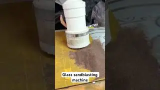 Small glass blasting wheel, simple operation and good effect #glasssandblastingmachine #glass