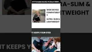 KYY Portable Monitor &ndash; Stunning 15 6 Full HD Display for Work & Play