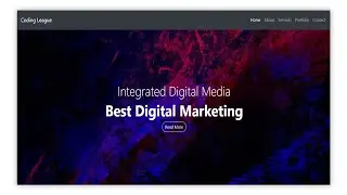One Page Website | Bootstrap 5 | Coding League