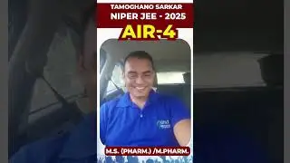 🏆Meet AIR-4 | NIPER JEE-2025| TAMOGHANO SARKAR a classroom Student at GDC Classes. #niperjee2025