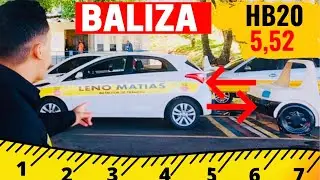 SAIBA QUAL O TAMANHO DA BALIZA NO EXAME, DEPENDE DO VE&Iacute;CULO.