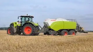 New Claas Quadrant 5200 & Axion 830 - LMB Buysse - stro persen