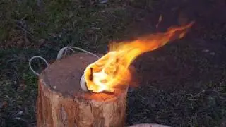 OLD PC MOUSE VS. GAS TORCH