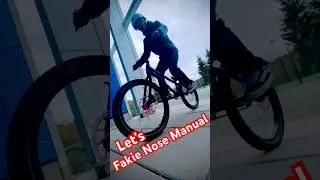 First attempts Fakie Nose Manual #shorts #street #trial #manual #mtb #bike #fakie #sendit