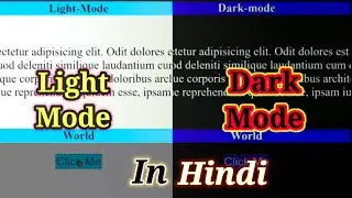 How to implement Dark-Mode on your website. Light and Dark mode. Using HTML CSS and JavaScript