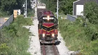 Mass Coastal Railroad hauling freight on the South Coast, MA Lines - 2024