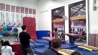 Brenna Dowell Ou gymnastics intrasquad 2017 vault 10.0