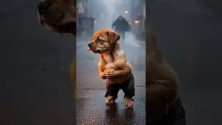 ##@@happy small puppy sitting with an old woman in morning sunlight, peaceful str
