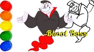 How to draw Bhoot Boss | Paap o meter Bhoot Boss Drawing | Bhoot Boss Dirries