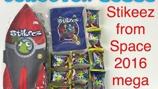 Stikeez from Space 2016 album, bag and 10 Stikeez Mega Video