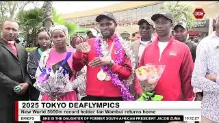 2025 Tokyo Deaflympics: New World 5000m record holder Ian Wambui returns home