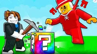  Playing break a lucky block 