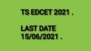 ts edcet 2021 .