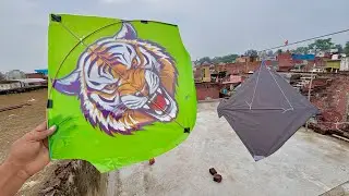 Kite catching on rooftop | New trick to caught kites | Caught kite on other roof