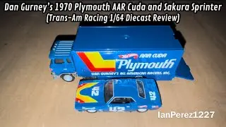 Dan Gurney&rsquo;s 1970 Plymouth AAR Cuda and Sakura Sprinter (Trans-Am Racing 1/64 Diecast Review)