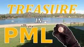 Underwater metal detecting in Pine Mountain Lake.