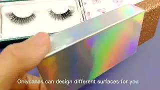 Pull Out Lash Box For Custom Eyelash With Rose Gold Pink Glitter Paper Packaging For Lash Business