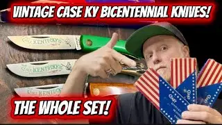 Винтажный набор ножей CASE Bicentennial Sodbuster! Давайте посмотрим на все три! @EZ-GOKnifeGuy