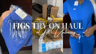 FIGS TRY ON HAUL + HONEST REVIEW (Nursing School Gift Unboxing)
