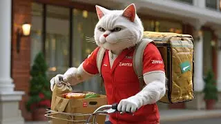 Food Delivery Boy Life 😀##catvideos #catlovers#cat#cats #catlover#catshorts #shorts#short#shortvideo