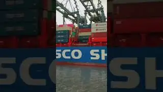 COSCO SHIPPING SHIP AT KARACHI PORT 🚢
