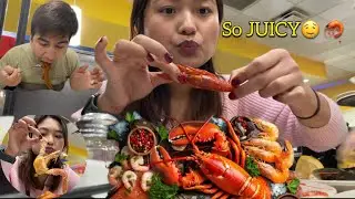 Quick Seafood Mukbang 😍| Crawfish, Prawns, Clams & Mussels&rdquo; ⭐️ best balanced🤤