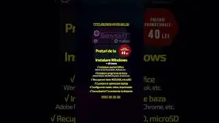 Instalare Windows + drivere, Pachet Office, programe diverse
