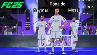 FC 25 VOLTA - Messi Ronaldo Neymar vs Pele Ronaldinho Rush - VOLTA 3v3